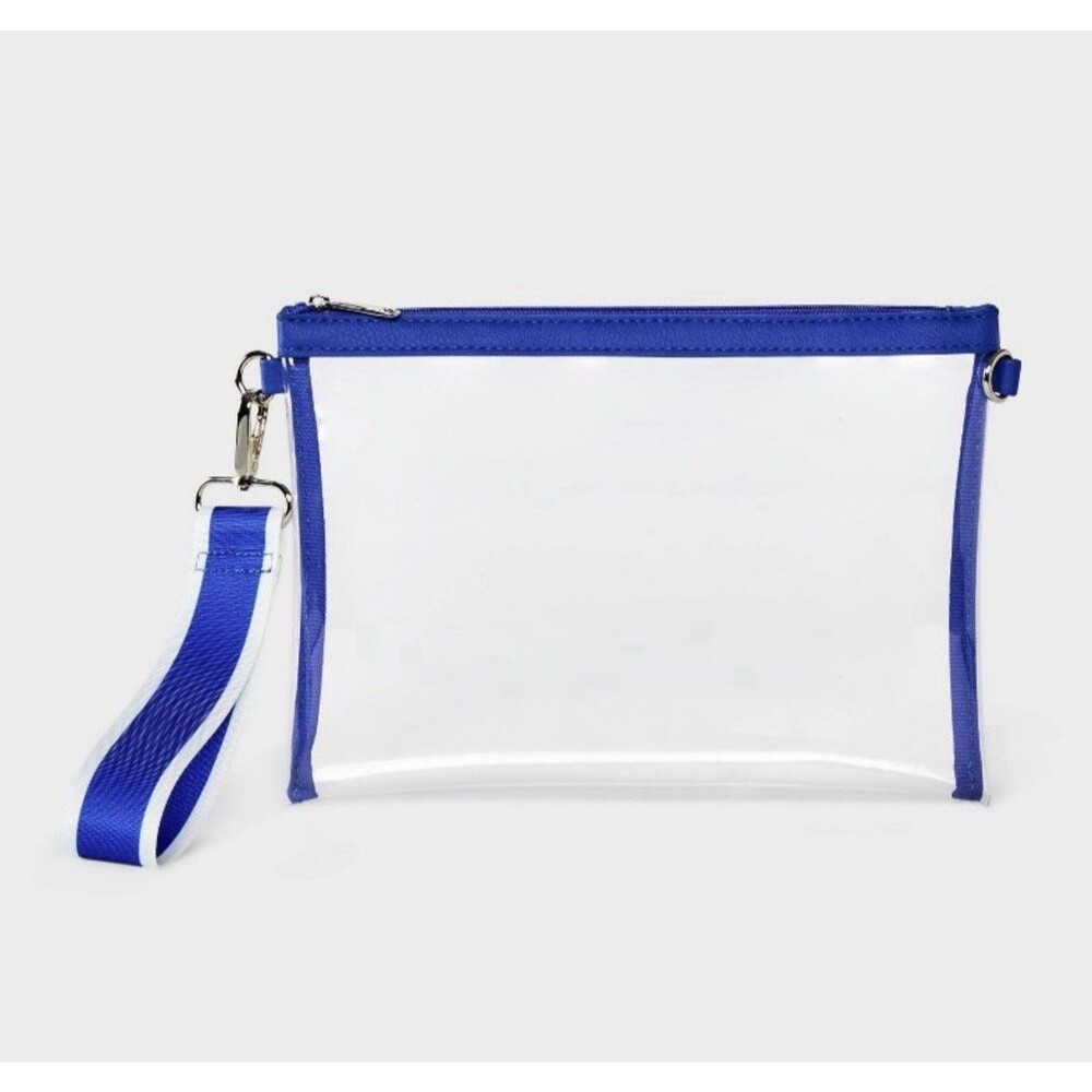 Game Day Clear Bracelet Clutch Wild Fable Blue